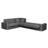 Upholstered L-Shaped Sectional Reversible-1260444462