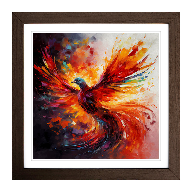 Phoenix Abstract Art No.3 - Framed Print