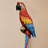 Hanging Scarlet Macaw Garden Statue