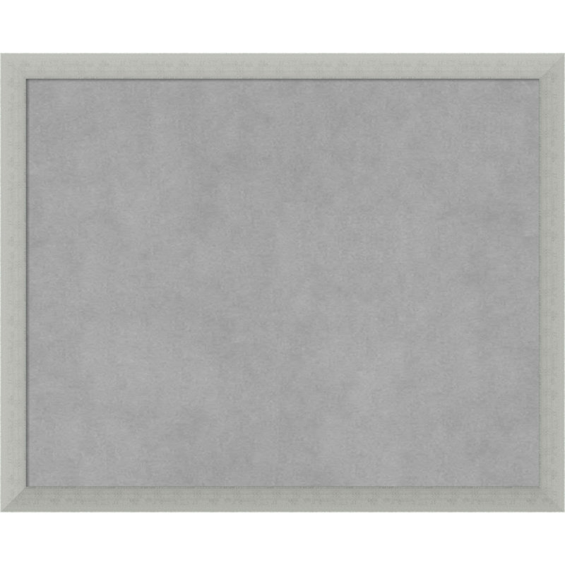 Tableau magnétique encadré feuille d'argent, H 18 po x l 22 po