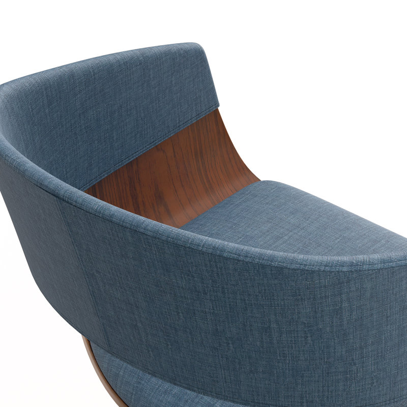 Tabouret de bar pivotant réglable, Bleu