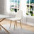 6-Piece White Fabric Upholstered Dining Side Chairs With Wood Grain Metal Legs For Kitchen, Dining Room, Living Room
