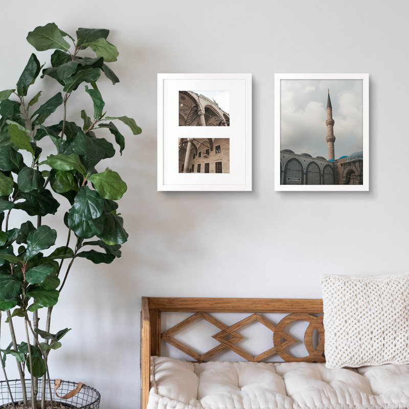 Cadre photo Argyrios, Blanc, L 5 po x H 7 po