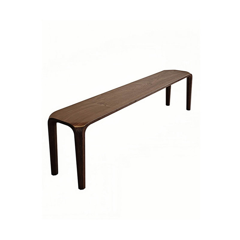 Banc en bois massif Niyaz, H 17,71 po x l 47,24 po x P 12,59 po