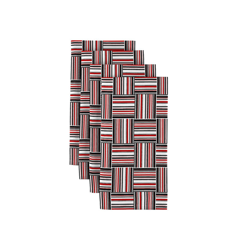 Polyester Geometric Square Napkin
