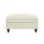 Repose-pieds en chenille beige et blanc-299563164