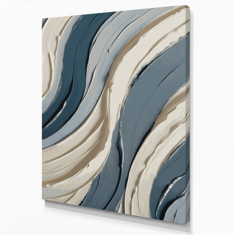 Art mural sur toile gris ardoise DiagonalStripes, H 20 po x l 30 po
