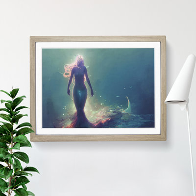 Fantastic Mermaid Abstract - Single Picture Frame Print