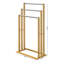 Towel Rack Bamboo Natural/Stainless Steel
