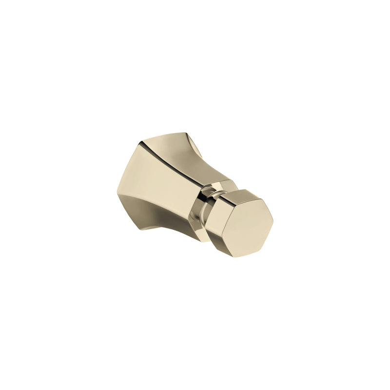 Locarno Wall Mounted Robe Hook, Polished Nickel