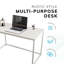 Computer Desk Office Work Rustic Wooden Grain Finish Rectangle Oira-93066094-93066098