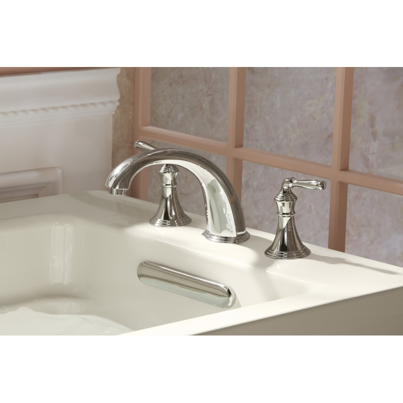 Devonshire® Double Handle Deck Mounted Roman Tub Faucet Trim, Vibrant Brushed Bronze