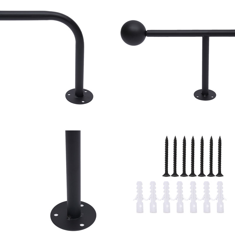Aigan 0.6'' Iron Industrial Pipe Clothing Rack