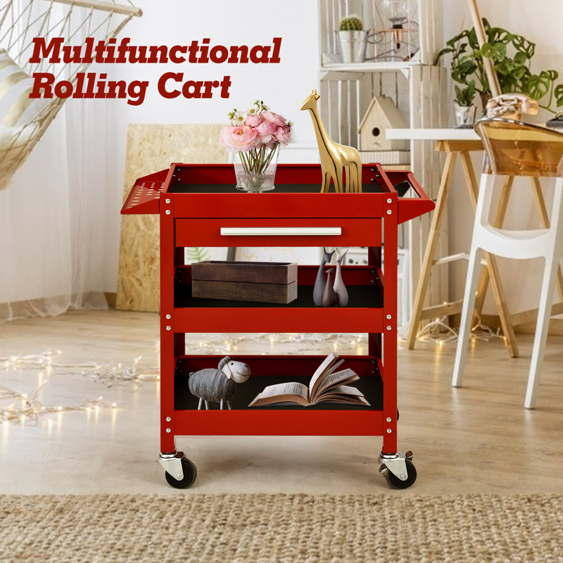 Kannapolis 80cm H x 41cm W Utility Cart with Wheels