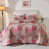 Motif floral rose vif / patchwork