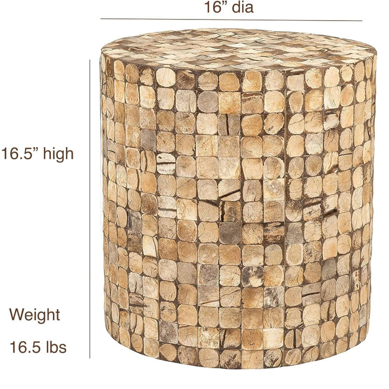 Abbie End Table, Natural