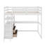 Lit mezzanine simple avec bureau et tablettes-118032024-118032025