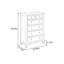 Armoire de rangement polyvalente avec tiroirs profonds