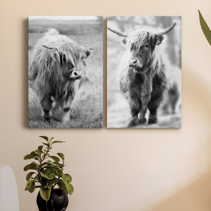 Gretna Green Highland - ensemble de 2 photographies sur toile tendue, H 48 po x l 64 po x P 1 po