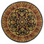 Tapis oriental en laine noir, rouge, vert et or fabriqué et touffeté à la main Cranmore-19260433