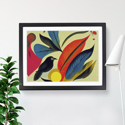 XH1022-10303X Wonderful Bird Abstract - Single Picture Frame Print