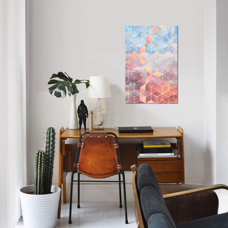 « magic sky cubes » par elisabeth fredriksson, reproduction d’impression sur toile tendue, H 18 po x l 12 po x P 1,5 po