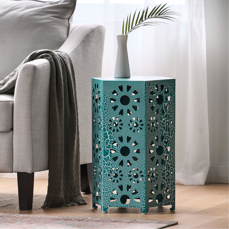 Table d'appoint en fer 14 po Teal
