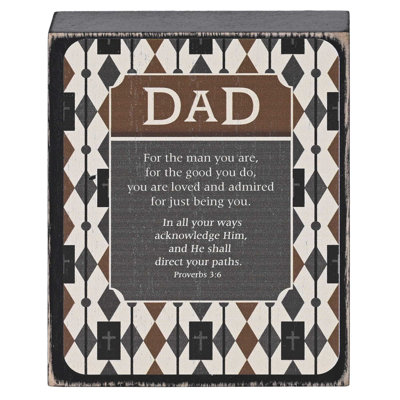 Tabletop Plaque Dad In All Your Ways 3X4