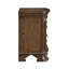 Table de chevet traditionnelle 1Pc avec 2 tiroirs de rangement