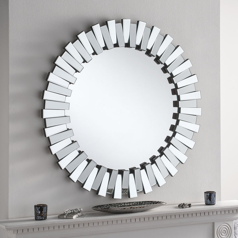 Rio Wood Flat Wall Mirror