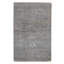 Hand Knotted Wool Area Rug in Silver And Blue