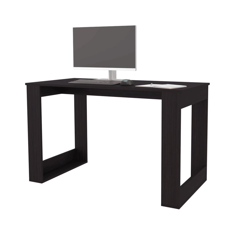 Wengue Writing Computer Desk With Ample Work Surface, 28.7" H x 47.2" W x 23.6" D, Brown