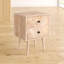 Rudden 45cm W Solid Wood Bedside Table