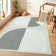 Modern Machine Washable Rug with Rubber Backing Geometric Non-Slip Area Rug for Living Room Bedroom Dining Room Office