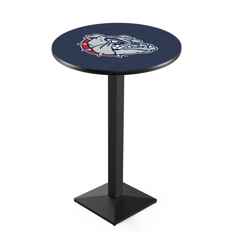 Round Metal Base Dining Table, Black Wrinkle, Gonzaga