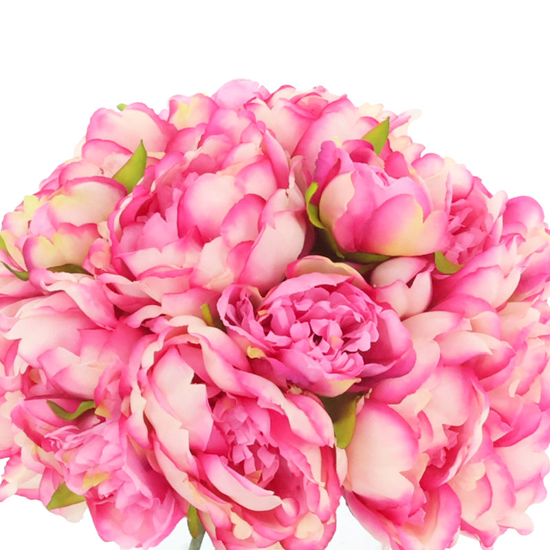 Peony Bouquet In Glass Vase