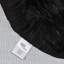 Tapis noir à poils longs lavable en fausse fourrure-67921035