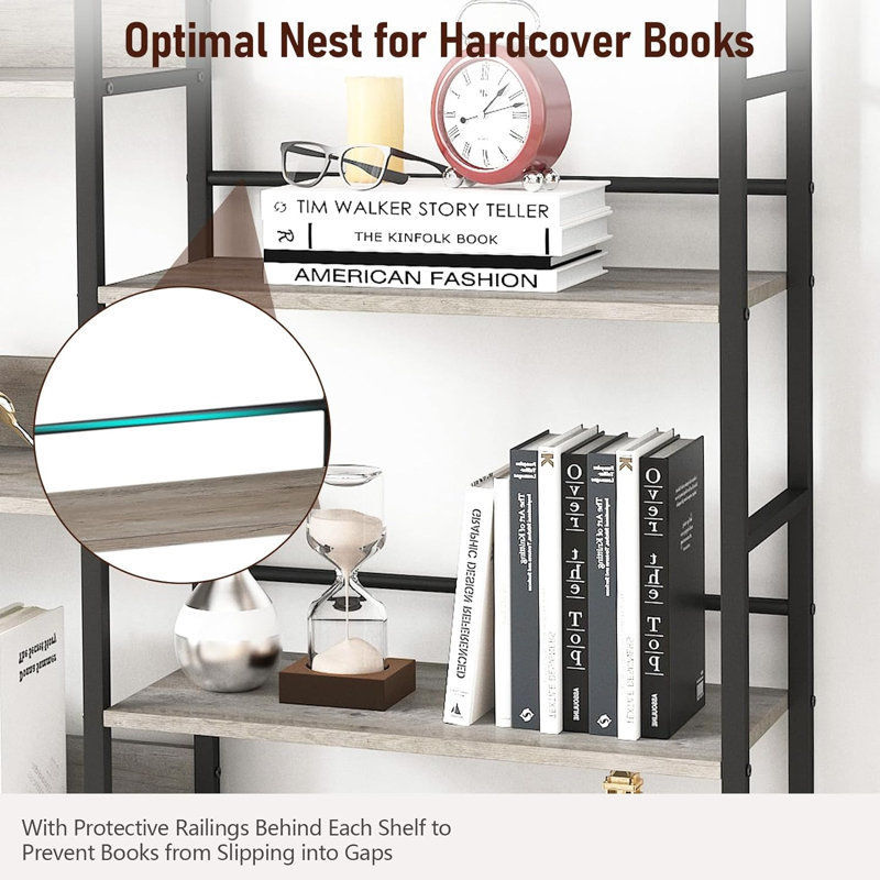 Elgielyn Bookcase, Gray