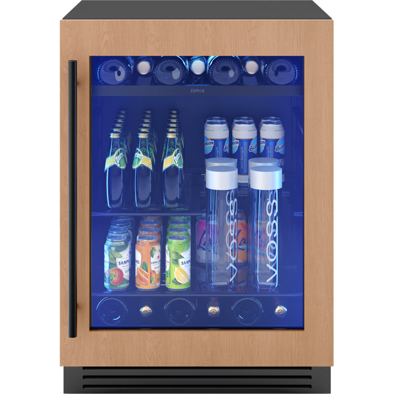 Presrv 24 in. 7-Bottle and 108-Can Single Zone Panel-Ready Beverage Cooler