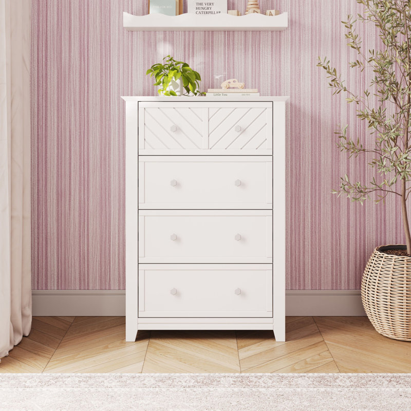 Commode 4 tiroirs Atwood Child Craft, Blanc mat