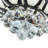 36'' Crystal Ceiling Fan Light with Remote Control