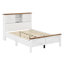 Ensemble de chambre à coucher 3 pièces avec lit plateforme, table de chevet et commode Farmhouse-69918002