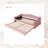 Twin Size Teddy Fleece Daybed With Trundle And Smart LED Lights - Upholstered Sofa Bed - Beige-12622085-12622087