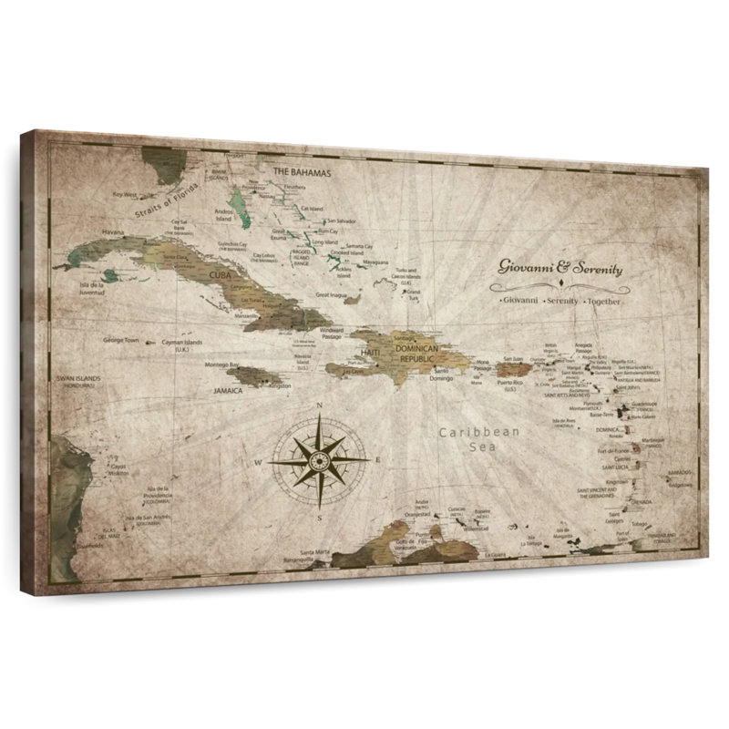 Épinglettes personnalisées Old II Caraïbes Altaira, H 16 po x l 24 po, Yes