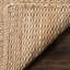 Tapis de couleur unie en jute tissé à la main Uma-33394008