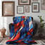 Mosaïques rouges, blanches et bleues - 1 pièce Sherpa Premium-101008492