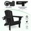 Ensemble de chaises Adirondack en plastique 5 pièces avec table d'appoint et repose-pieds Dalson-95981046