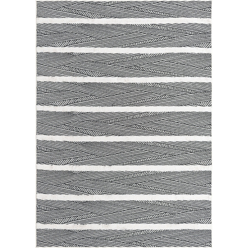 Eiryn Cotton Abstract Indoor Rug, Rectangle 6'4" x 9'