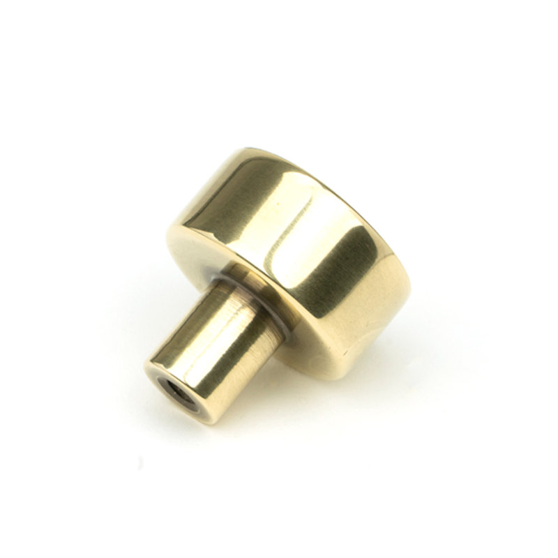 Round Knob, 2.5 cm, Aged Brass