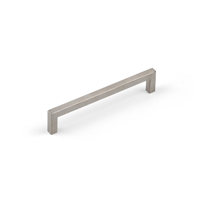 Brushed Nickel Square Cabinet Handles, 160mm